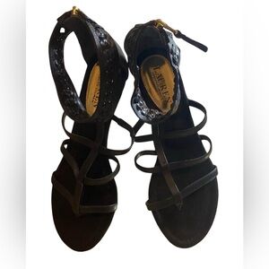Ralph Lauren Black Strappy Sandals